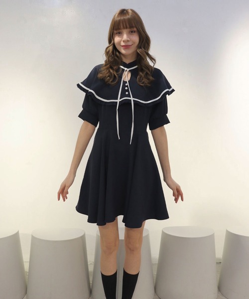 「TITTY&CO.」 半袖ワンピース SMALL アイボリー レディース_画像9