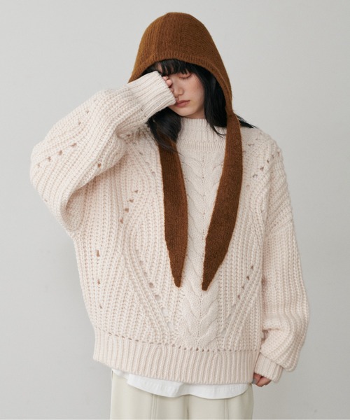 LARUTA（ラルータ） ニット セーター 「LARUTA」手編み風ケーブル