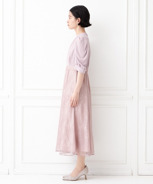 「AIMER」 半袖ワンピース LARGE ブルー レディース_画像3