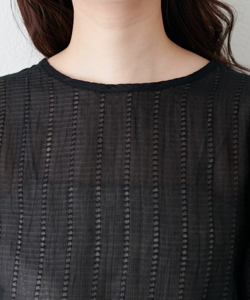 「natural couture」 7分袖ブラウス FREE ミント レディース_画像6