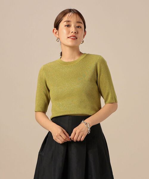 「NOLLEY'S Sophi」 半袖ニット 36 ブラック レディース_画像6