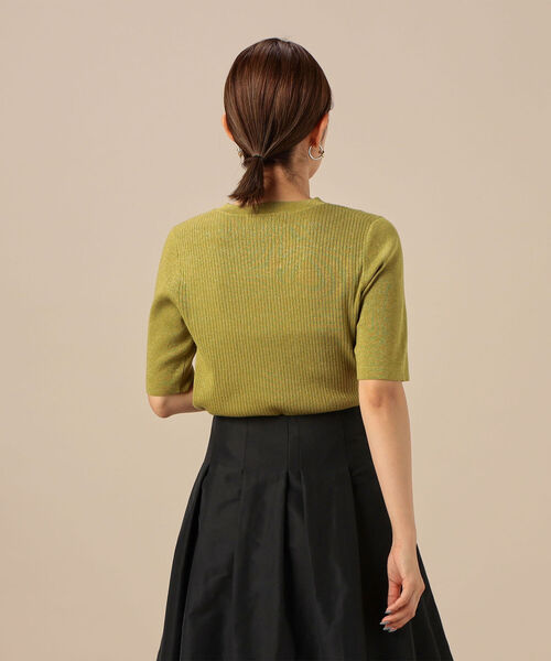 「NOLLEY'S Sophi」 半袖ニット 36 ブラック レディース_画像8