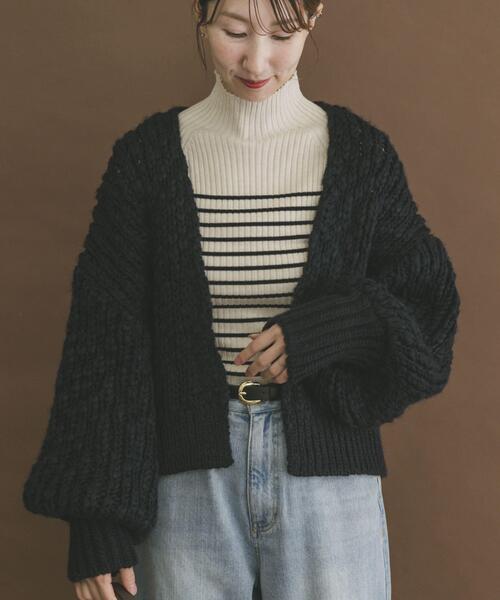 アーバンリサーチ  ハンドニットボリュームカーディガン ITEMS URBANRESEARCH（アイテムズ アーバンリサーチ） カーディガン