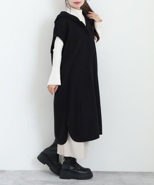 ロングニットジレ アッシュペーフランス　⭐︎ ロングニットジレ アッシュペーフランス ⭐︎