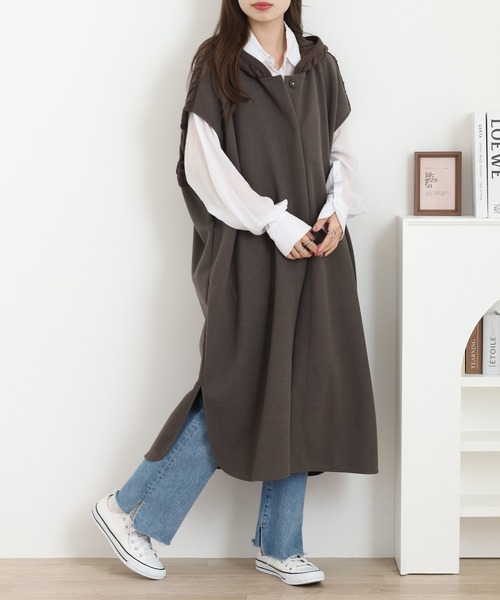エグランティーヌ EGLANTINE ベスト ジレ ロング丈 38 灰系 ライト other - エグランティーヌ EGLANTINE ベスト ジレ ロング丈 38 灰系