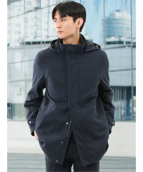 TAKA-Q（タカキュー） ダッフルコート コート 「ストレッチ フード脱着