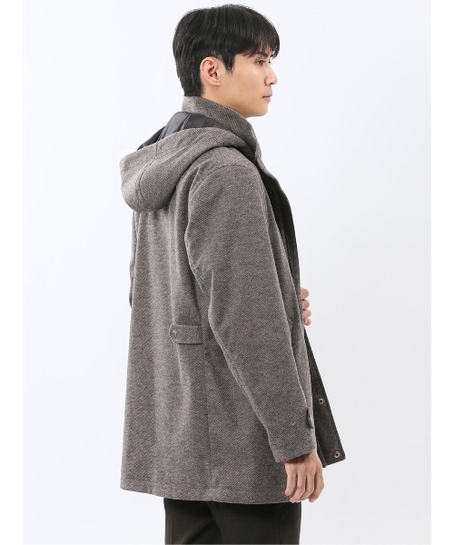 TAKA-Q（タカキュー） ダッフルコート コート 「ストレッチ フード脱着