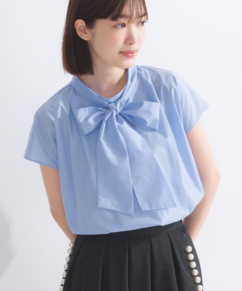「PICCIN」 半袖ブラウス M ブラック レディース_画像9