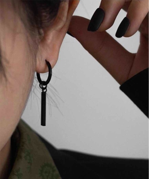 ALWAYS GOOD TIME ピアス スティックバーチャームフープピアス 2WAY