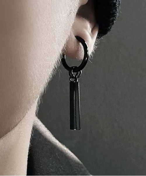 ALWAYS GOOD TIME ピアス スティックバーチャームフープピアス 2WAY