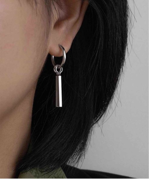 ALWAYS GOOD TIME ピアス スティックバーチャームフープピアス 2WAY