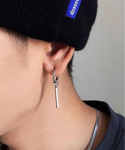 ALWAYS GOOD TIME ピアス スティックバーチャームフープピアス 2WAY