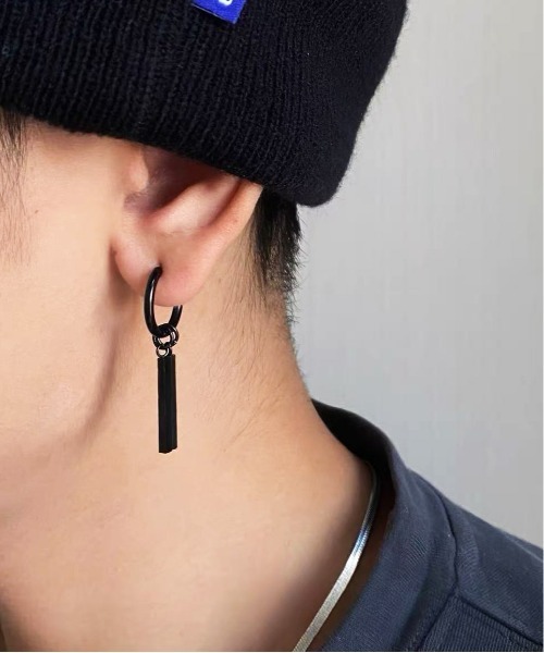 ALWAYS GOOD TIME ピアス スティックバーチャームフープピアス 2WAY