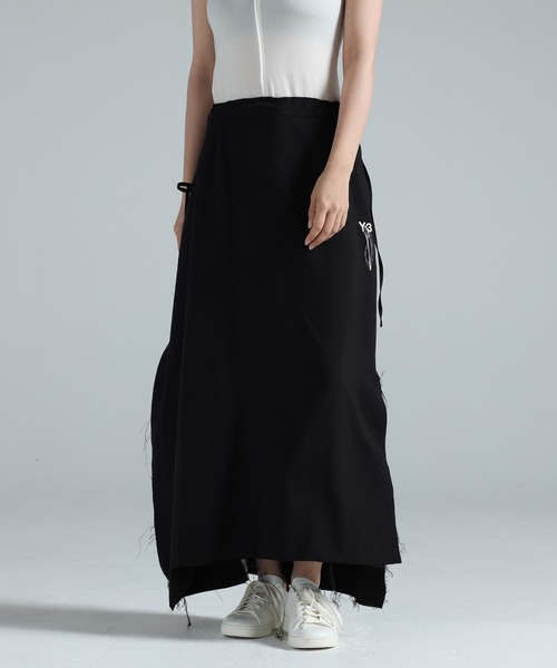スカート Y Y-3 スカート SPORT UNIFORM RAW CUT 3 STRIPES SKIRT : ZOZOTOWN
