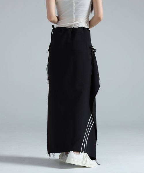 Y-3 スカート SPORT UNIFORM RAW CUT 3 STRIPES SKIRT : ZOZOTOWN