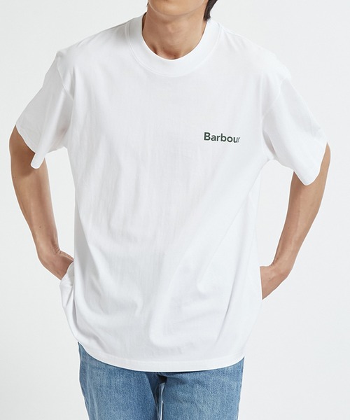 新品未使用 Barbour®︎ バブアー クロスビー ロゴTシャツ サイズ38 白 Barbour（バブアー） tシャツ 「Barbour」barbour crossby archive