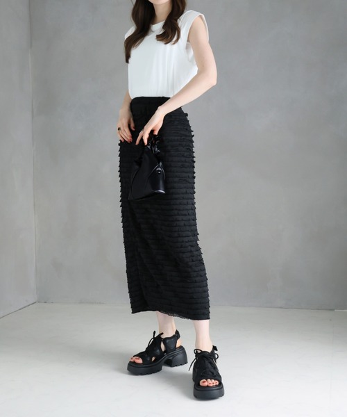 「VIVIAN」 フラットサンダル L ブラック レディース_画像8