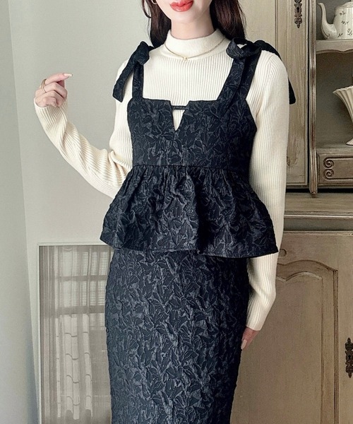 「Meiru」 キャミソールワンピース MEDIUM ブラウン レディース_画像2