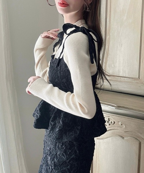 「Meiru」 キャミソールワンピース MEDIUM ブラウン レディース_画像3