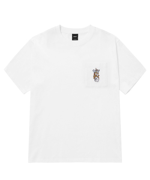 「HUF」 半袖Tシャツ X-LARGE ホワイト メンズ_画像5