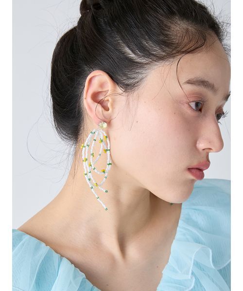 ピアス フルーツビーズピアス レディースの画像