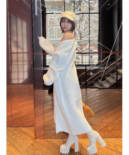 Darich（ダーリッチ） ワンピース シャギーワンピロングカーデセット