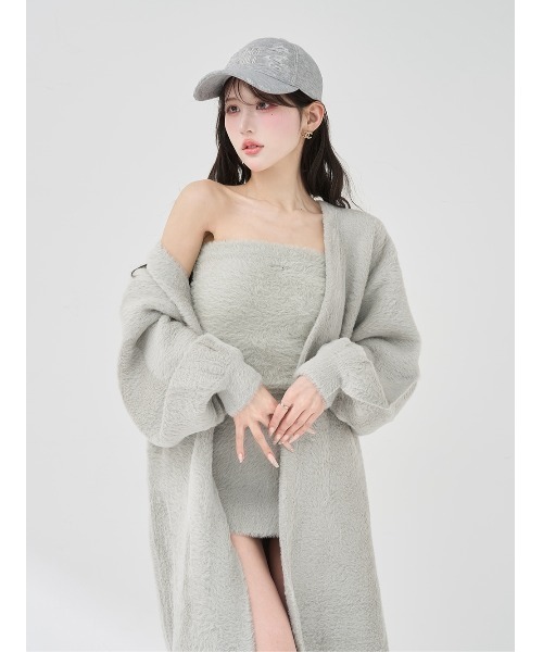 Darich（ダーリッチ） ワンピース シャギーワンピロングカーデセット