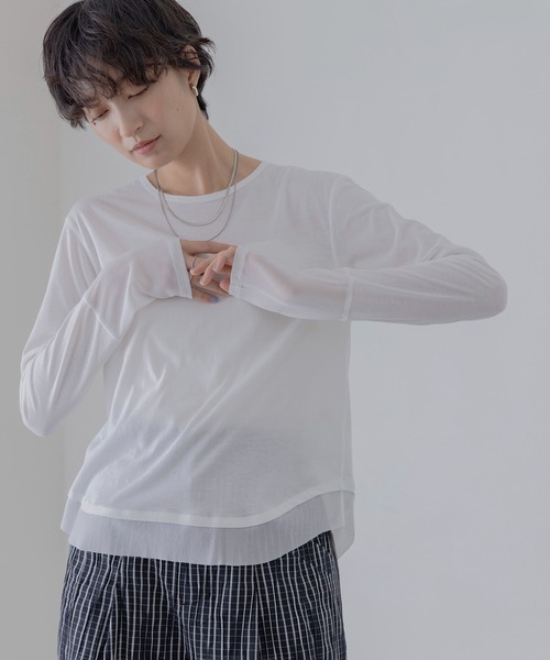 Eimee Law（エイミーロウ） tシャツ チュールヘムシアートップス