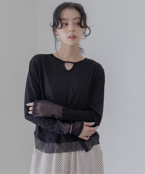 Eimee Law（エイミーロウ） tシャツ チュールヘムシアートップス