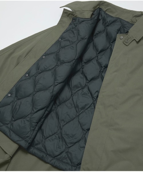 ノーカラーコート コート 「BAL」バル BAL×TAION BALMACAAN COAT WITH DETACHABL DOWN VEST メンズの画像