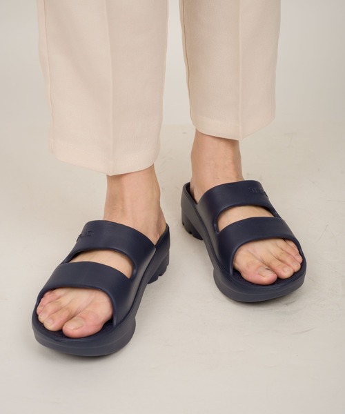 「TELIC」 フラットサンダル S ブラック レディース_画像4