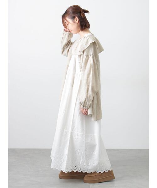 Samansa Mos2（サマンサモスモス） ブラウス シャツ 「Cross×Linen
