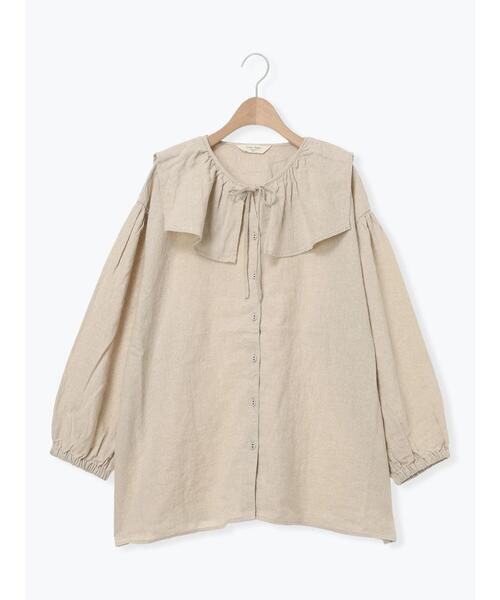 Samansa Mos2（サマンサモスモス） ブラウス シャツ 「Cross×Linen