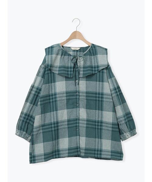 Samansa Mos2（サマンサモスモス） ブラウス シャツ 「Cross×Linen