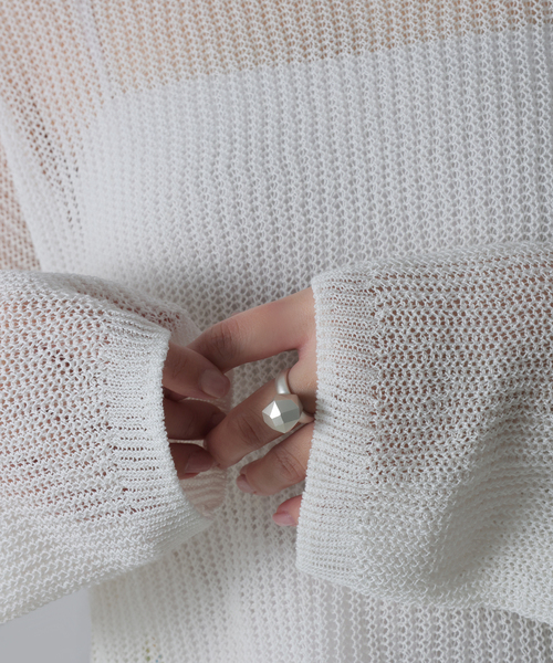 指輪 リング 「SAMH by LILAS」ジェムストーンモチーフリングSV レディースの画像