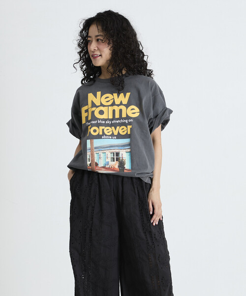 tシャツ Freada/フリーダ オリジナル フォト プリント Tシャツ レディースの画像
