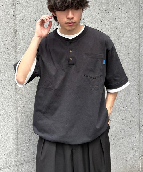 CIAOPANIC TYPY（チャオパニックティピー） ヘンリーネック tシャツ