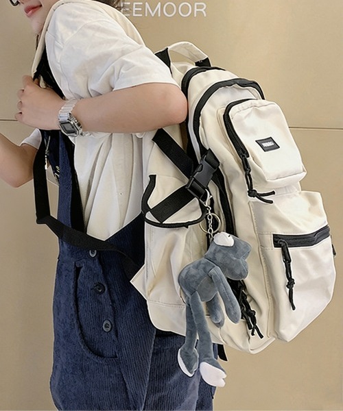 SEU デイバック リュック 「2WAY仕様」撥水加工×軽量0.54kg 多収納2層