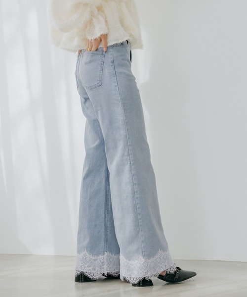 「Heather」 デニムパンツ S グレー レディース_画像9