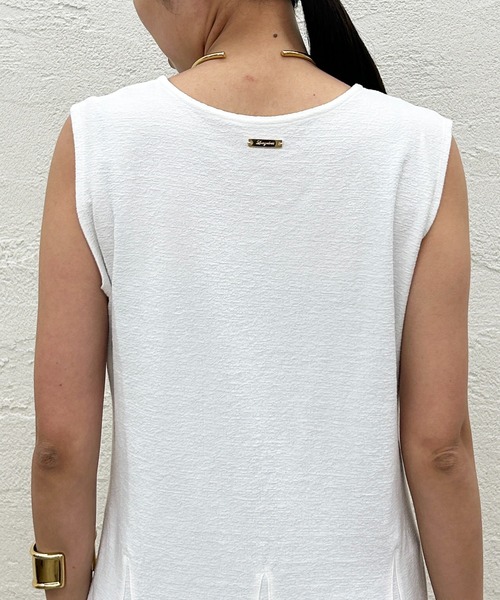 「LOUNGEDRESS」 ノースリーブワンピース MEDIUM ブラック レディース_画像8