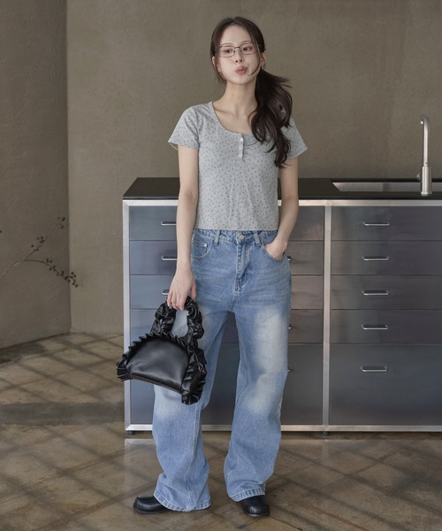 「UNE MANSION」 デニムパンツ - ライトブルー レディース_画像5