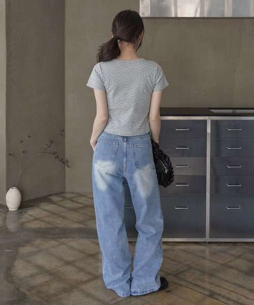 「UNE MANSION」 デニムパンツ - ライトブルー レディース_画像7