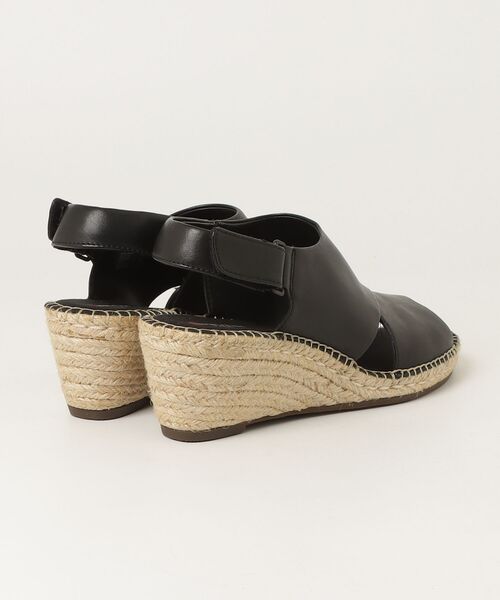 「Clarks」 ヒールサンダル 24.5cm ブラック レディース_画像2