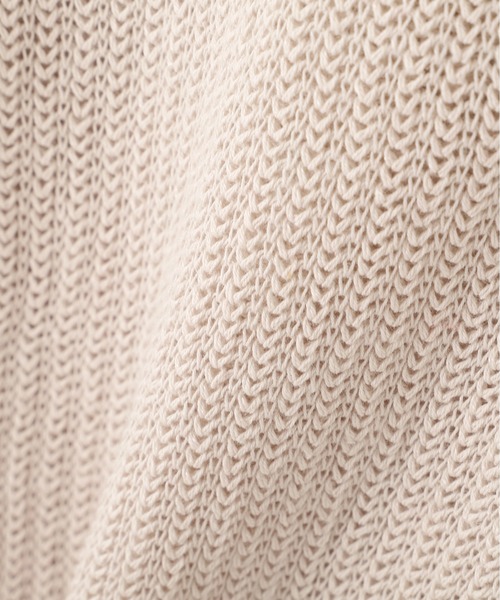MHL.（エムエイチエル） カーディガン 半袖 IRREGULAR RIB COTTON