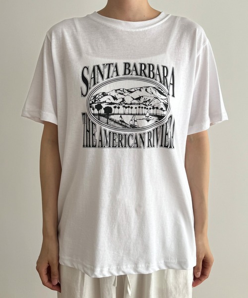 「CANAL JEAN」 半袖Tシャツ ONE SIZE チャコールグレー レディース_画像9