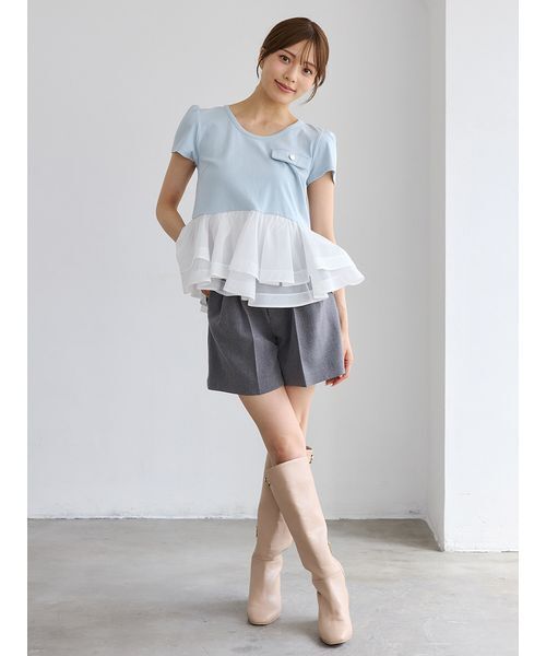 CELFORD（セルフォード） パンツ 「セットアップ対応」ベルト付き