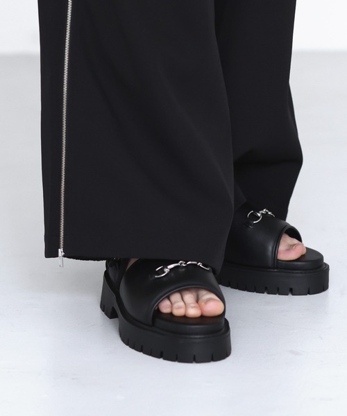 「SOCCE」 サンダル L ブラック メンズ_画像6
