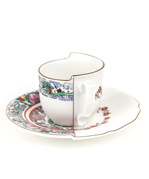 国内発| SELETTI Hybid コーヒーカップ&ソーサ― Tamara SELETTI タンブラー SELETTI/ハイブリッドカップ＆ソーサー