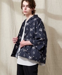 シャツ オーバーサイズドルマン プラントガラ オープンカラーS/Sシャツ EMMA CLOTHES メンズ｜ZOZOTOWN Yahoo!店