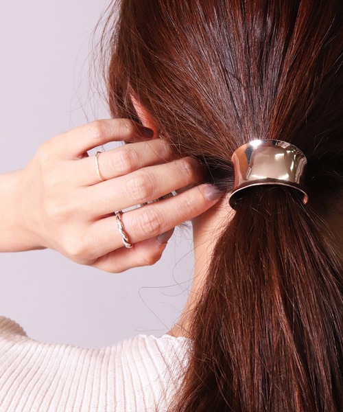 BAYBLO ヘアゴム (SB)メタルトップ ヘアカフ見え ヘアゴム : ZOZOTOWN